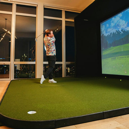 Shop Indoor Golf - SIGPRO Golf Simulator Flooring - Scratch Golf