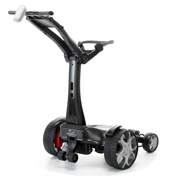 Stewart Golf - Stewart Golf Q Follow Black Edition Electric Push Cart - Scratch Golf