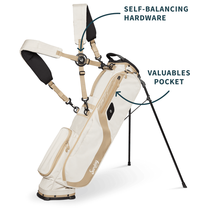 Sunday Golf - El Camino | Toasted Almond Walking Golf Bag - Scratch Golf