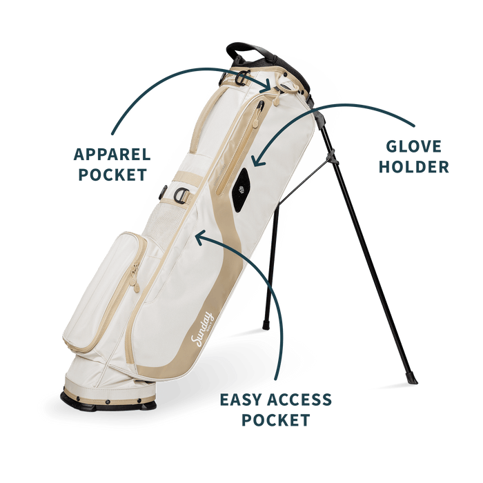 Sunday Golf - El Camino | Toasted Almond Walking Golf Bag - Scratch Golf