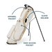 Sunday Golf - El Camino | Toasted Almond Walking Golf Bag - Scratch Golf