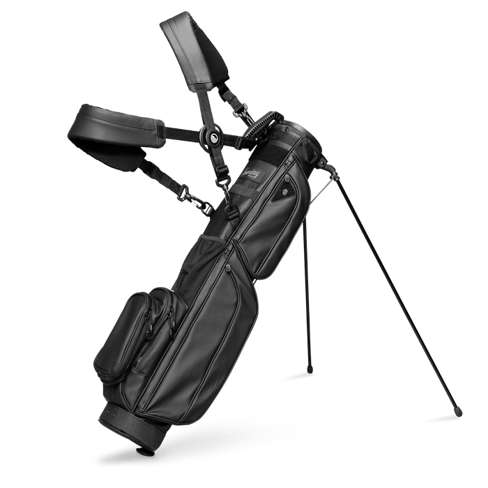 Sunday Golf - Loma XL S - Class | Black Leather Carry Bag - Scratch Golf