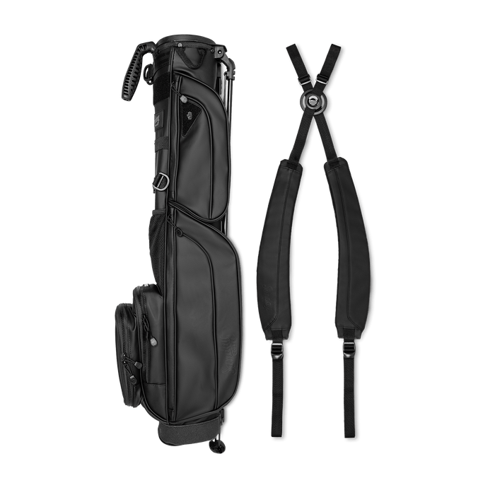 Sunday Golf - Loma XL S - Class | Black Leather Carry Bag - Scratch Golf