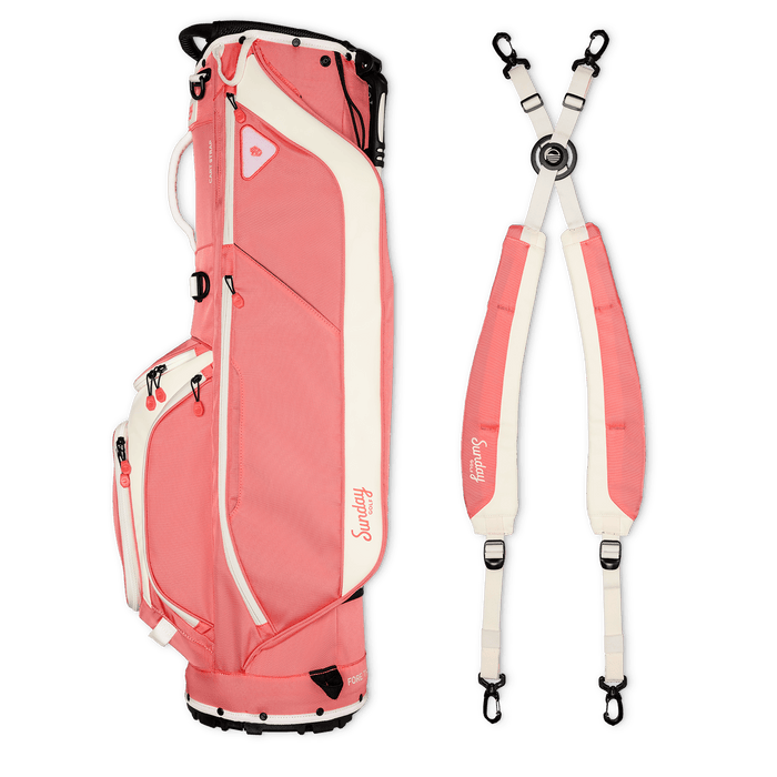 Sunday Golf - Ryder | Coral Lightweight Stand Bag - Scratch Golf