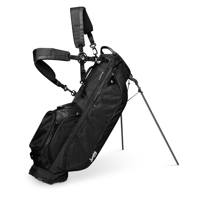 Sunday Golf - Ryder | Matte Black Lightweight Stand Bag - Scratch Golf