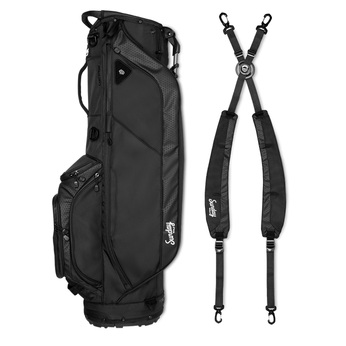 Sunday Golf - Ryder | Matte Black Lightweight Stand Bag - Scratch Golf