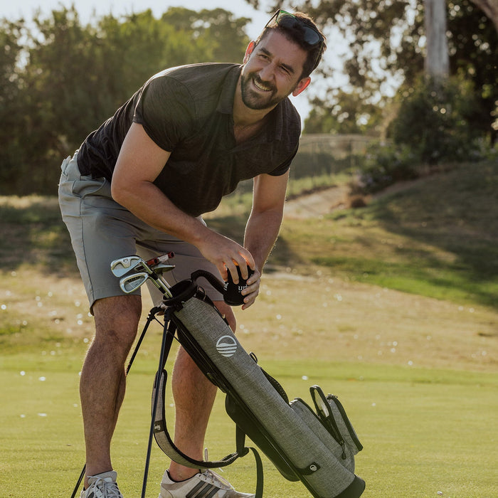 Sunday Golf - The Loma | Heather Gray Par 3 Bag - Scratch Golf